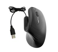 Pongnas Ratón Vertical, Ratón con Cable Ratón Vertical para Juegos Ratón Ergonómico Ratón del Túnel Carpiano con Experiencia de T27 Versión con Cable Diseño Ergonómico para Ordenador
