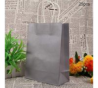 Pongnas Regalos Bolsas, Regalos de Papel Bolsas Mini con Manijas de Compras para la Fiesta de Cumpleaños de la Boda Bolsos 25 Pcs Bolso Kraft Papel para Dulces de Boda (#6)