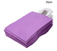 Pongnas Regalos Bolsas, Regalos de Papel Bolsas Mini con Manijas de Compras para la Fiesta de Cumpleaños de la Boda Bolsos 25 Pcs Bolso Kraft Papel para Dulces de Boda (#4)