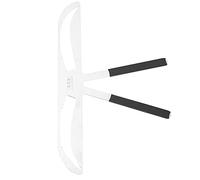 Pongnas Regla Permanente para Cejas, Regla para Cejas de Acero Inoxidable Antioxidante para Simetría, Diseño de 3 Puntos, Marca de Escala, que Cae y Ceja Antiniebla de Seda, Dibuja (ceja caída)