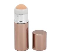 Pongnas Rodillo Absorbente de Aceite Facial 2 en 1, Cepillo de Base de Doble Cabeza con Piedra Volcánica para Control de Aceite, Reutilizable y Duradero con Diseño Retráctil (Café)