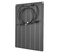 Pongnas Solar Flexible de 30 W 18 V para Baterías de 12 V - Panel Solar Portátil Monocristalino ETFE para Uso Fuera de la Red de Barcos RV - Kit de Carga Plegable Ligero