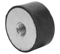 Pongnas Soportes de Goma Vibratorios de para Máquinas y Equipos, Aisladores de Goma para Compresores, Motores y Bombas, 4 Uds. (DE30*15 M8)