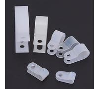 Pongnas Surtido de 200 Uds. Abrazaderas de Cable de Nailon de Plástico Caja de Almacenamiento de Sujetadores de Clamp/Holder de Alambre para Gestión de Cables (#2)