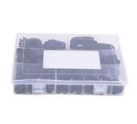 Pongnas Surtido de 200 Uds. Abrazaderas de Cable de Nailon de Plástico Caja de Almacenamiento de Sujetadores de Clamp/Holder de Alambre para Gestión de Cables (#1)