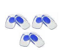 Pongnas Taloneras de Gel de Silicona Soporte de Amortiguación Suave de Primera Calidad Alivio del Dolor para Fascitis Plantar Pies Agrietados Absorción de Impactos Soporte para el (Talla grande)