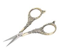 Pongnas Tijeras Retro Europeas Antiguas para Costura y manualidades: Diseño Floral Vintage, Agarre y Cuchillas Cómodas (Qinggu (B01-003-00124))
