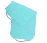 Pongnas Toalla de Baño Exfoliante, Paño de Frotamiento de Doble Cara para Ducha y Exfoliación Corporal con Diseño Elástico, Seguro Reutilizable para Masaje, Paquete de 1 (BLUE)