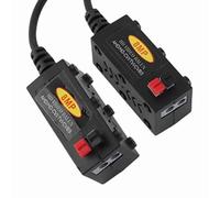 Pongnas Video HD Balun Transmisor 8MP CVI TVI AHD de Cámara de Seguridad del Transceptor 1 par Transmisión a Larga Distancia