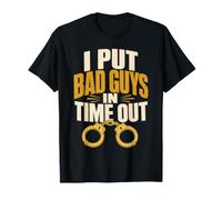 Pongo a los Chicos Malos en el Tiempo Fuera policía Divertido Camiseta