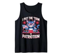 Pongo el Tism In Patriotismo DJ Cat Camiseta sin Mangas