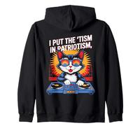 Pongo el Tism In Patriotismo DJ Cat Sudadera con Capucha