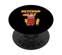 Pongo Ketchup en mi Ketchup (Declaración extraña y Divertida) PopSockets PopGrip Adhesivo