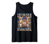 Pongo la diversión en una pandilla disfuncional de Chihuahuas Camiseta sin Mangas