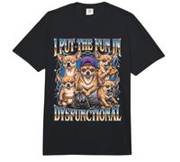 Pongo la diversión en una pandilla disfuncional de Chihuahuas Comfort Colors Adult Heavyweight T-Shirt
