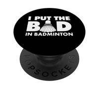 Pongo lo Malo en el bádminton PopSockets PopGrip Adhesivo