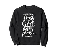 Pongo mi Confianza en Dios cuya Palabra alabo Salmo 56:3-4 Sudadera