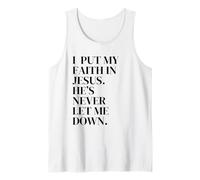 Pongo mi fe en JESÚS Camiseta sin Mangas