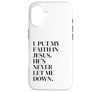 Pongo mi fe en JESÚS Carcasa para iPhone 16