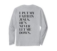 Pongo mi fe en JESÚS Manga Larga