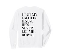 Pongo mi fe en JESÚS Sudadera