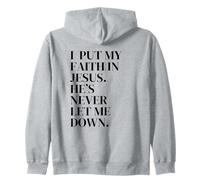 Pongo mi fe en JESÚS Sudadera con Capucha