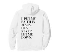 Pongo mi fe en JESÚS Sudadera con Capucha