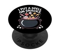 Pongo un hechizo en los bocadillos Halloween PopSockets PopGrip Adhesivo