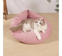 Pongpai Almohadilla de dormir para gatos, alfombrilla suave para gatos y perros, cojín de sofá de doble propósito para mascotas, cama calmante con funda extraíble, uso en interiores y exteriores (55 x