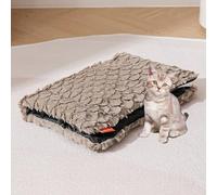 Pongpai Cama para perros y gatos, colchón plegable para dormir para mascotas, para sofá, camas, ventana, suelo, antideslizante, lavable, almohadilla calmante para gatitos y cachorros (100 x 67 cm