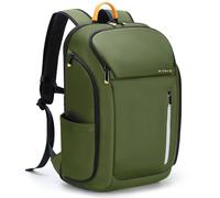 Ponhog Mochila Portátil para Hombre 17.3 Pulgadas - Mochila de Negocios Antirrobo Impermeable 900D con Gran Apertura 180°, Capacidad 30L para Viaje, Trabajo, Commuting, Verde