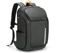 Ponhog Mochila Portátil para Hombre 17.3 Pulgadas - Mochila de Negocios Antirrobo Impermeable 900D con Gran Apertura 180°, Capacidad 30L para Viaje, Trabajo, Commuting, Gris