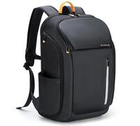 Ponhog Mochila Portátil para Hombre 17.3 Pulgadas - Mochila de Negocios Antirrobo Impermeable 900D con Gran Apertura 180°, Capacidad 30L para Viaje, Trabajo, Commuting, Negro