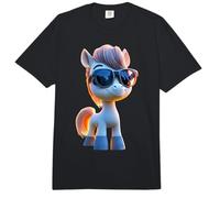 Poni con Gafas de Sol Poni Jinete de Granja Ponis Montar Comfort Colors Adult Heavyweight T-Shirt