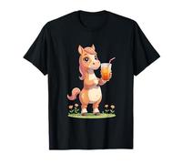 Poni Suave con Bebida Naranja Camiseta