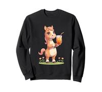 Poni Suave con Bebida Naranja Sudadera