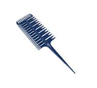 Ponik's - Peine profesional de peluquería, peine de mechas, peine para teñir el cabello, peine de 3 vías, herramienta de peinado para peluquería, tejer, corte, mechas ombré