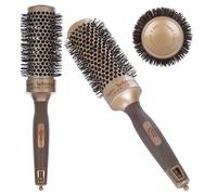 PONIK'S PROFESSIONAL Cepillo redondo de 43 mm - Cepillo cerámico iónico para volumen y brillo - Cepillo grande para peinar el cabello Blowout Brush - Cepillo de peinado con punta