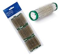 PONIK'S PROFESSIONAL - Rulos de metal, rulos de alambre con cerdas, rulos de metal 12 unidades, rulos de pelo de 15 mm, juego de rodillos para el pelo, juego de rulos para el pelo - Verde