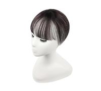 Ponis 3D de cabello humano natural, encaje transparente, flequillo de aire, extensiones de cabello brasileño para mujeres para uso diario