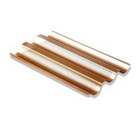 Ponixa Bandeja antiadherente para baguette francesa, perforada, acero al carbono