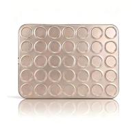 Ponixa Bandeja para Hornear Antiadherente Molde para Hornear de Acero al Carbono (35 Cavity Molde para Macarons)