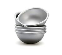 Ponixa Hemisphere - Juego de 5 moldes de aluminio anodizado para tartas con forma de cúpula para crema, mochi, onigiri, budings, helados, postres congelados (3# 2.6 in X 1.2 in)