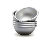 Ponixa Hemisphere - Juego de 5 moldes de aluminio anodizado para tartas con forma de cúpula para crema, mochi, onigiri, budings, helados, postres congelados (2# 2.25 in X 1 in)