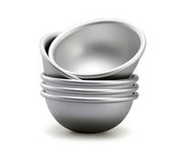 Ponixa Hemisphere - Juego de 5 moldes de aluminio anodizado para tartas con forma de cúpula para crema, mochi, onigiri, budings, helados, postres congelados (4# 3 in X 1.2 in)