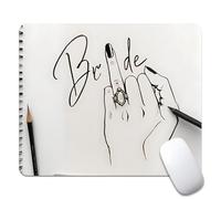 Ponle Un Anillo A La Novia Alfombrillas De Mouse Antipolvere Alfombrilla De Ratón Portátil Alfombrilla para Ratón para Hogar Computadora Oficina 25X30Cm