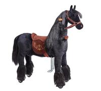 Ponnie Caballo de equitación para niños de 5 a 12 años, M, Caballo mecánico sobre Ruedas, Adecuado para niños a Partir de 5 años (requisito de Peso: mín. 13 kg hasta máx. 50 kg)