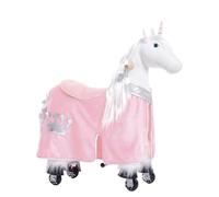 Ponnie Caballo mecánico azul, accesorios de caballo de madera