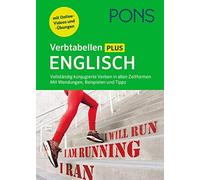 PONS Verbtabellen Plus Englisch: Vollständig konjugierte Verben in (Tapa blanda)
