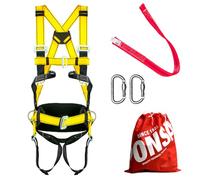 PONSA CGPK8C - ARNÉS DE SEGURIDAD para trabajo en altura: KIT COMPLETO con 2 puntos de anclaje + cinturón de posicionamiento +Cinta amarre + 2 mosquetones